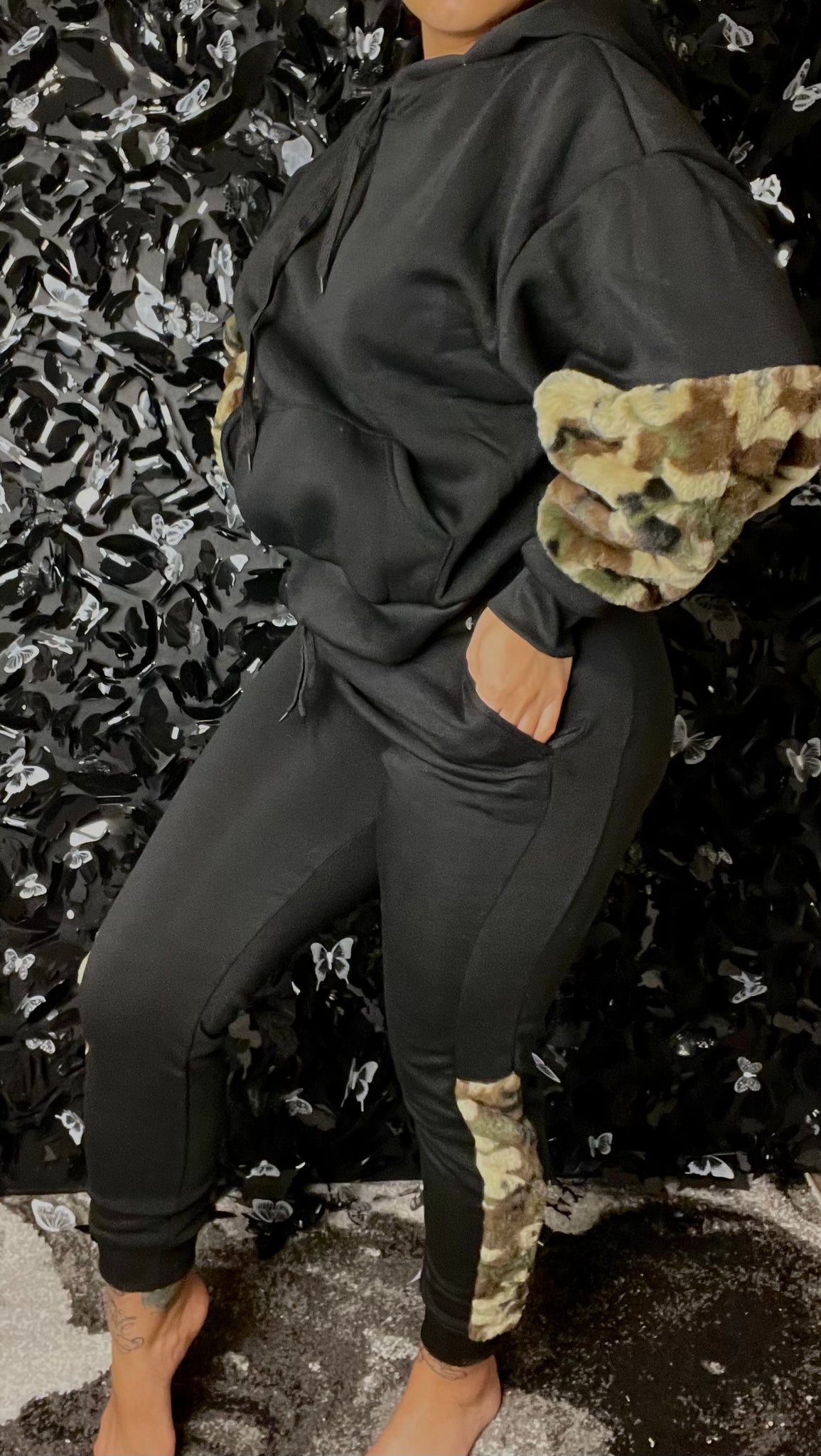 Camo sweatsuit