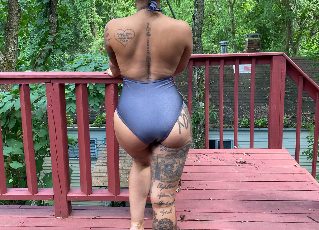 Charcoal grey swimsuit